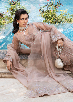2554B - Embroidered 3Pc Dress - Zarqun Premium
