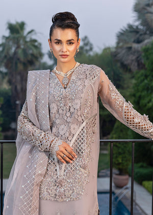 2555B - Embroidered 3Pc Dress - Zarqun Premium
