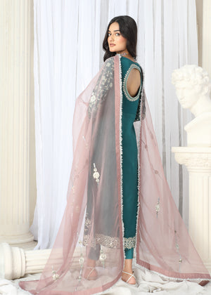 2467A - Korean Silk Suit - Zarqun Premium