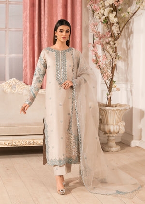 2534A - Embroidered 3Pc Dress - Zarqun Premium