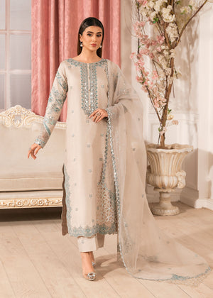 2534A - Embroidered 3Pc Dress - Zarqun Premium