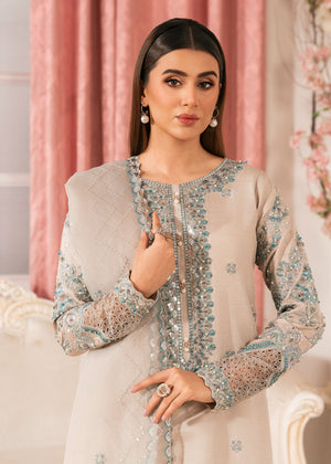 2534A - Embroidered 3Pc Dress - Zarqun Premium