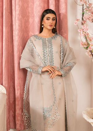 2534A - Embroidered 3Pc Dress - Zarqun Premium