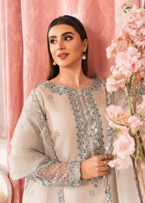2534A - Embroidered 3Pc Dress - Zarqun Premium