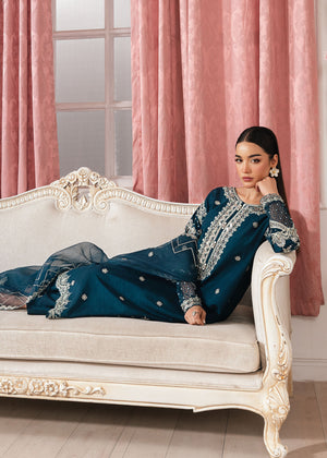 2534B - Embroidered 3Pc Dress - Zarqun Premium