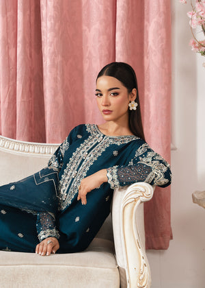 2534B - Embroidered 3Pc Dress - Zarqun Premium