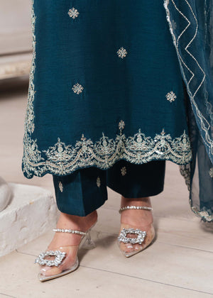 2534B - Embroidered 3Pc Dress - Zarqun Premium