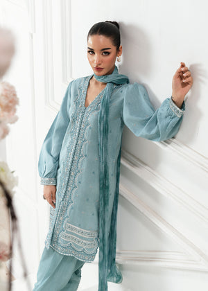 2533B - Embroidered 3Pc Dress - Zarqun Premium
