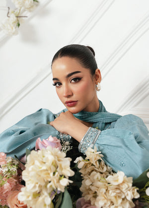 2533B - Embroidered 3Pc Dress - Zarqun Premium