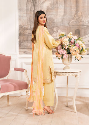 2533A - Embroidered 3Pc Dress - Zarqun Premium