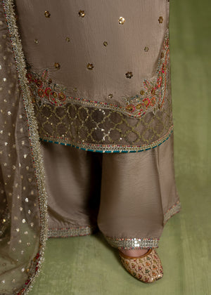 2610B - Raw Silk Eid Suit - Zarqun Premium