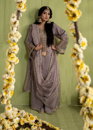 2610A - Raw Silk Eid Suit - Zarqun Premium