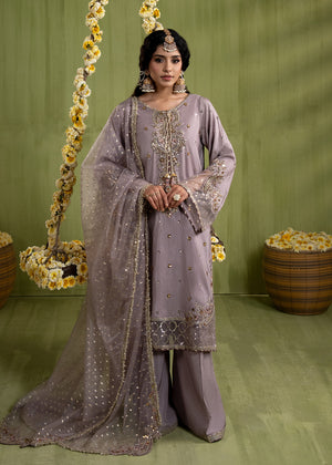 2610A - Raw Silk Eid Suit - Zarqun Premium