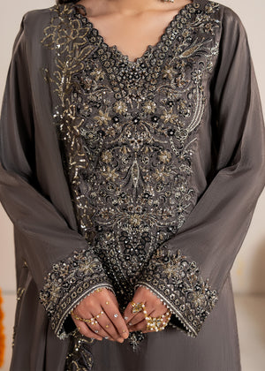 2607B - Raw Silk Eid Suit - Zarqun Premium
