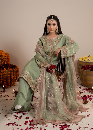 2612A - Raw Silk Eid Suit - Zarqun Premium
