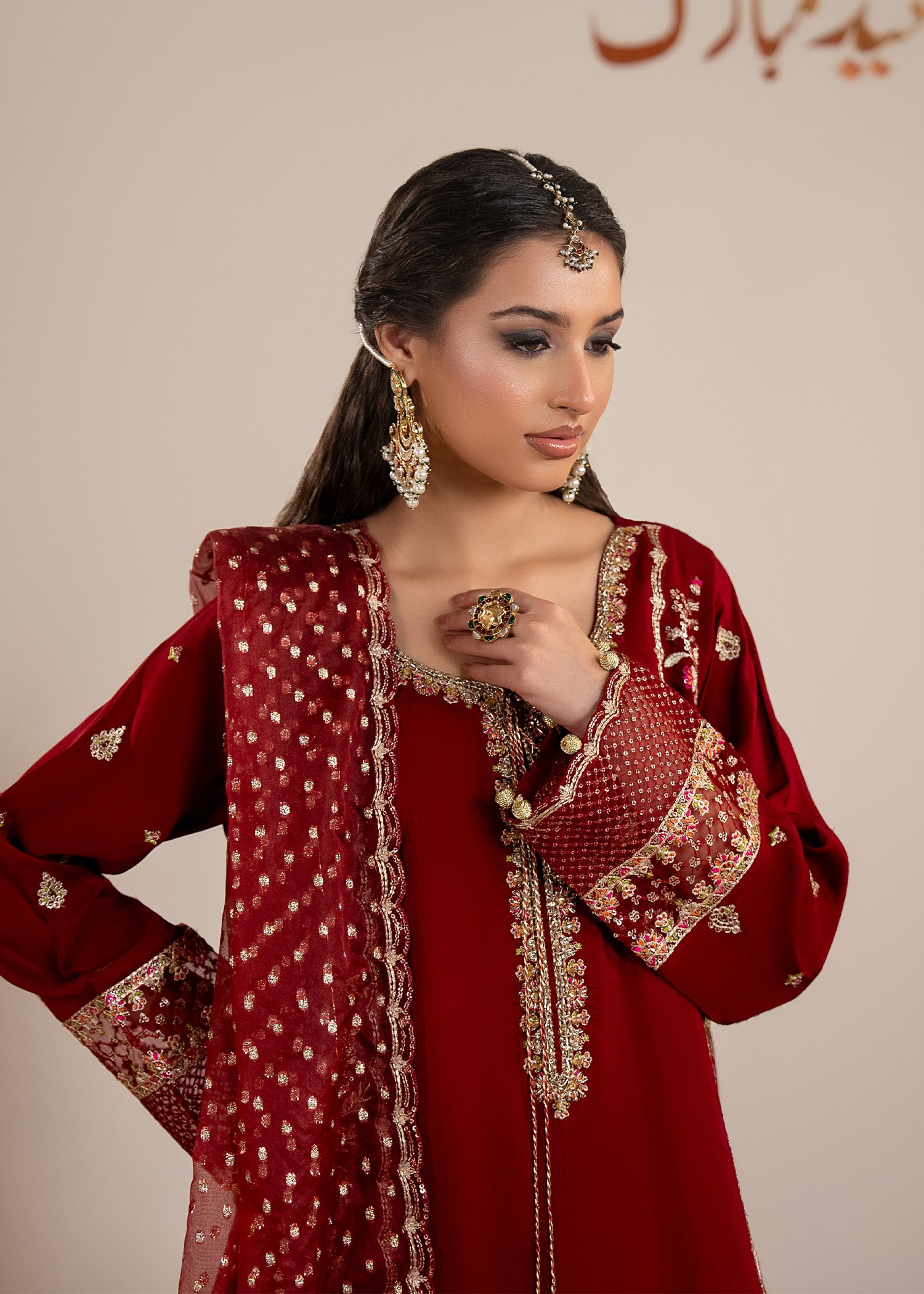 2609A - Raw Silk Eid Suit - Zarqun Premium