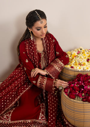 2609A - Raw Silk Eid Suit - Zarqun Premium