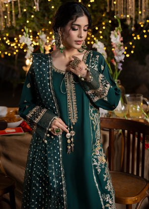 2609B - Raw Silk Eid Suit - Zarqun Premium