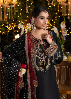 2612B - Raw Silk Eid Suit - Zarqun Premium