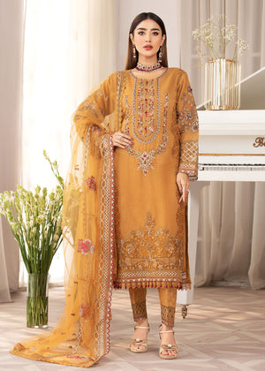 2321B - Embroidered Formal Dress - Zarqun Premium