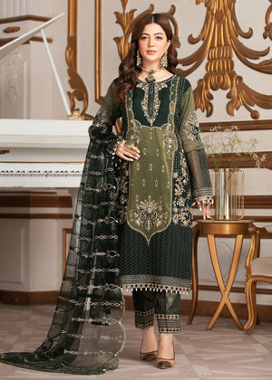 2330C - Embroidered Formal Dress - Zarqun Premium