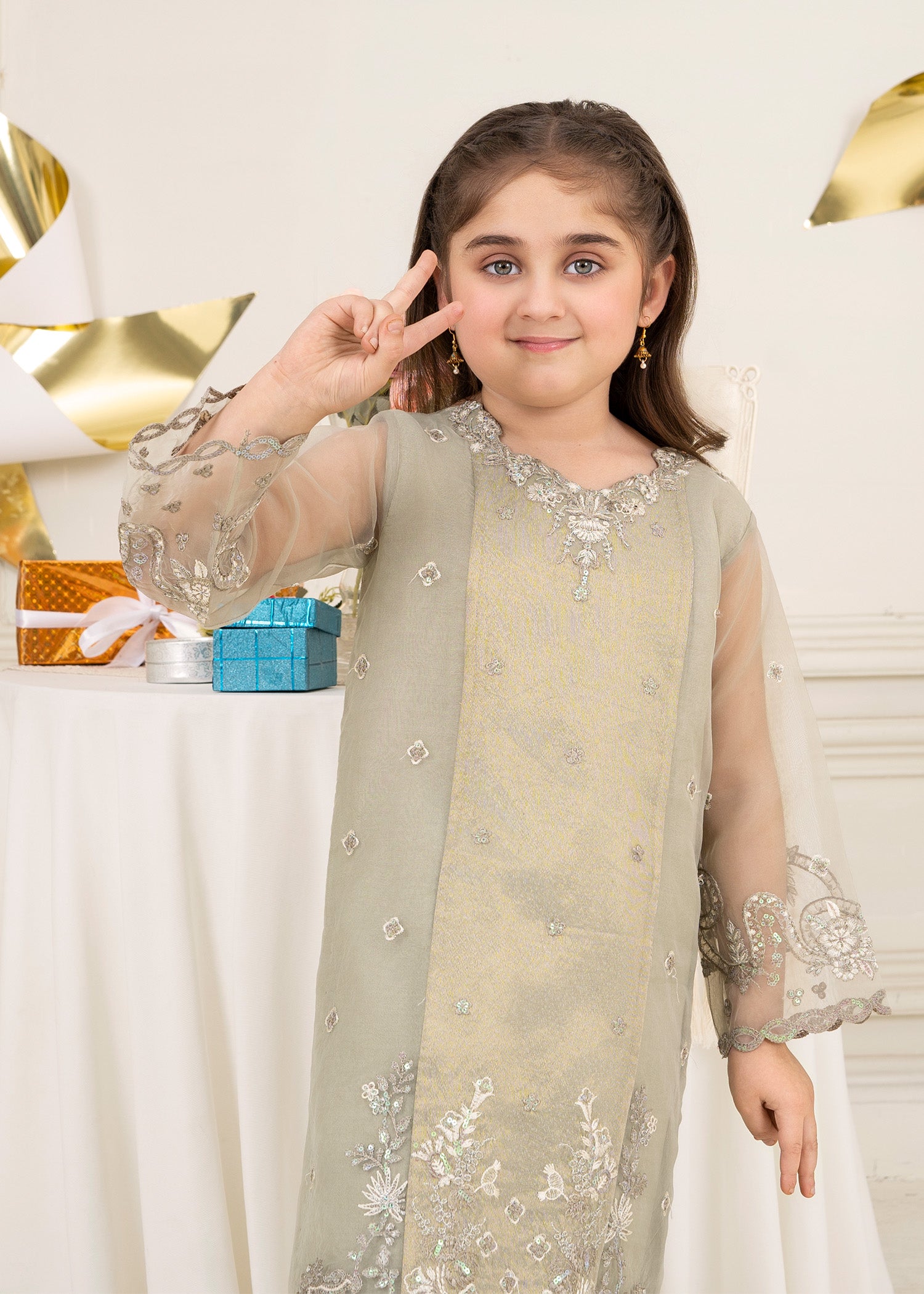 K2526B - Traditional Kids Wear - Zarqun Premium