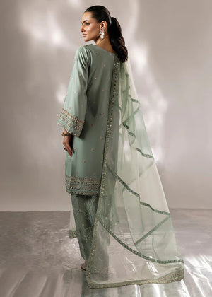 2527C - Embroidered 3Pc Dress - Zarqun Premium