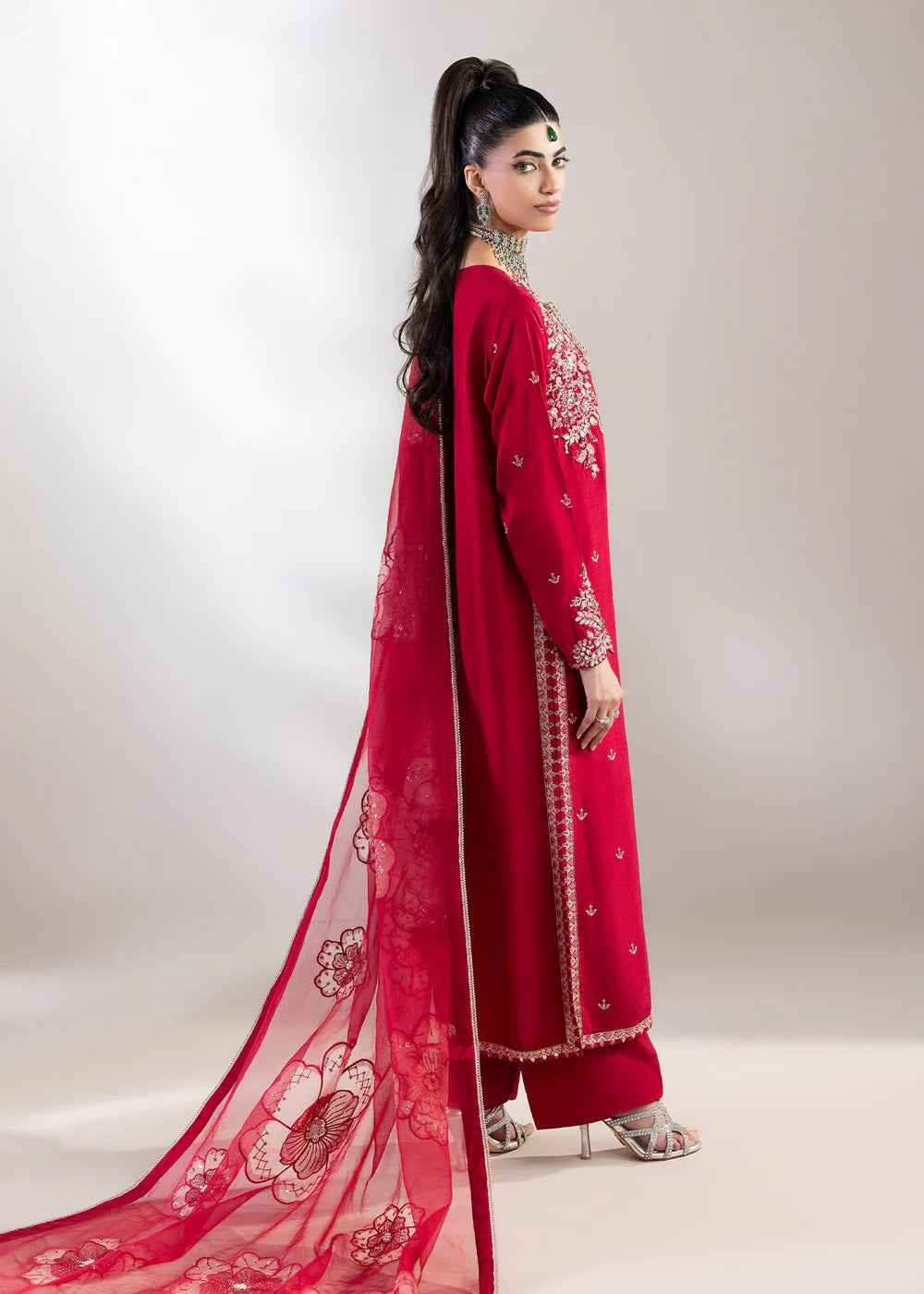2583B - Premium Embroidered Suit - Zarqun Premium