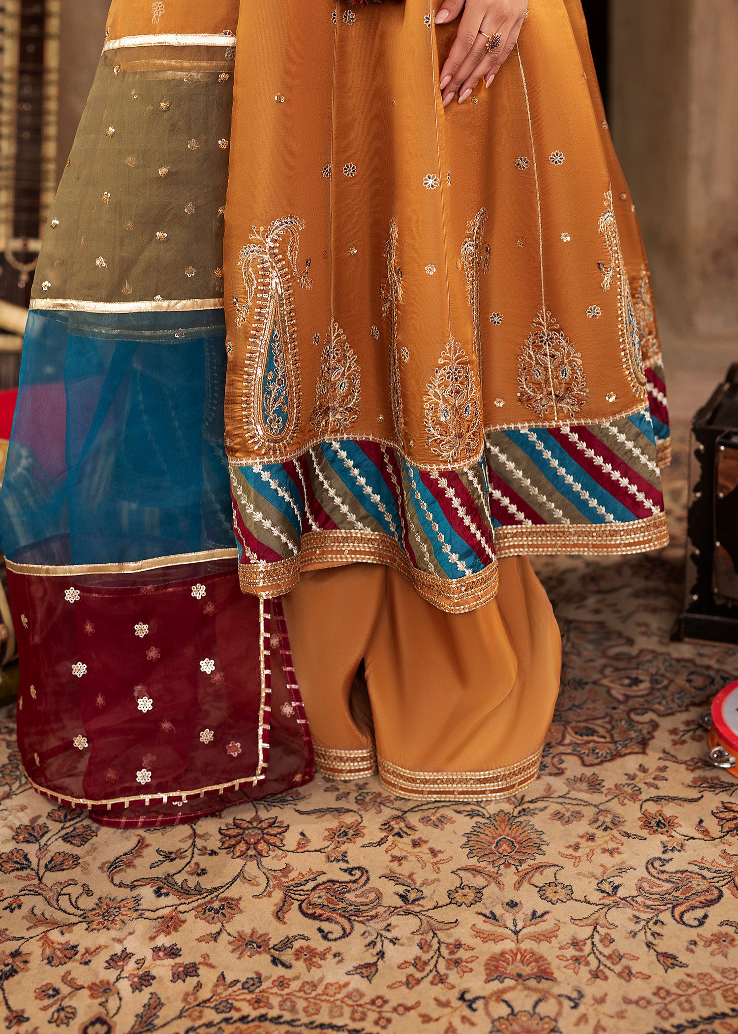 2577A - Classic Embroidered Formal - Zarqun Premium