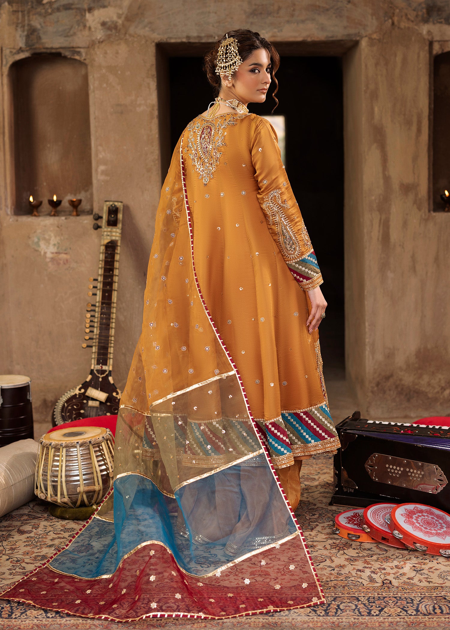 2577A - Classic Embroidered Formal - Zarqun Premium