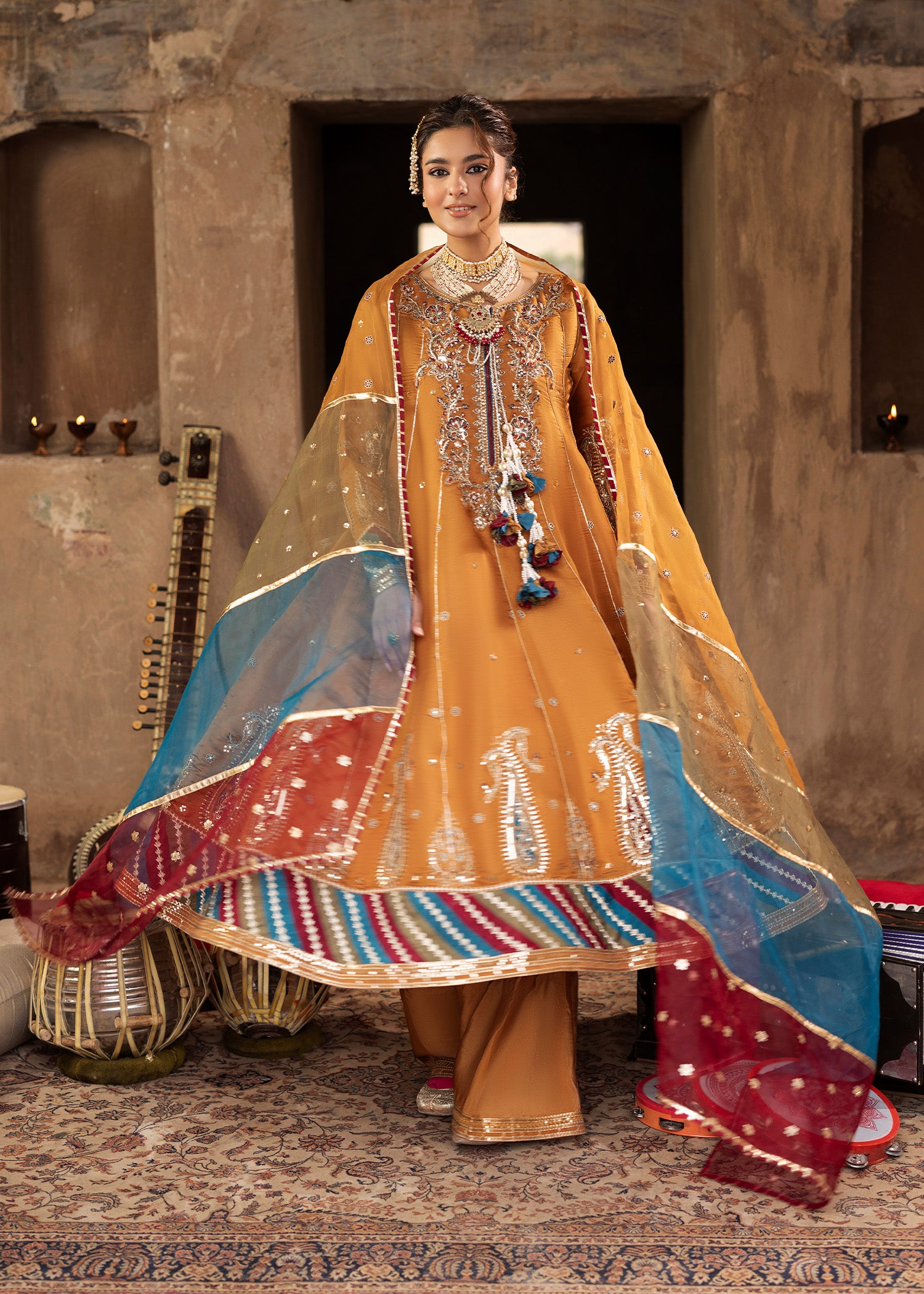 2577A - Classic Embroidered Formal - Zarqun Premium