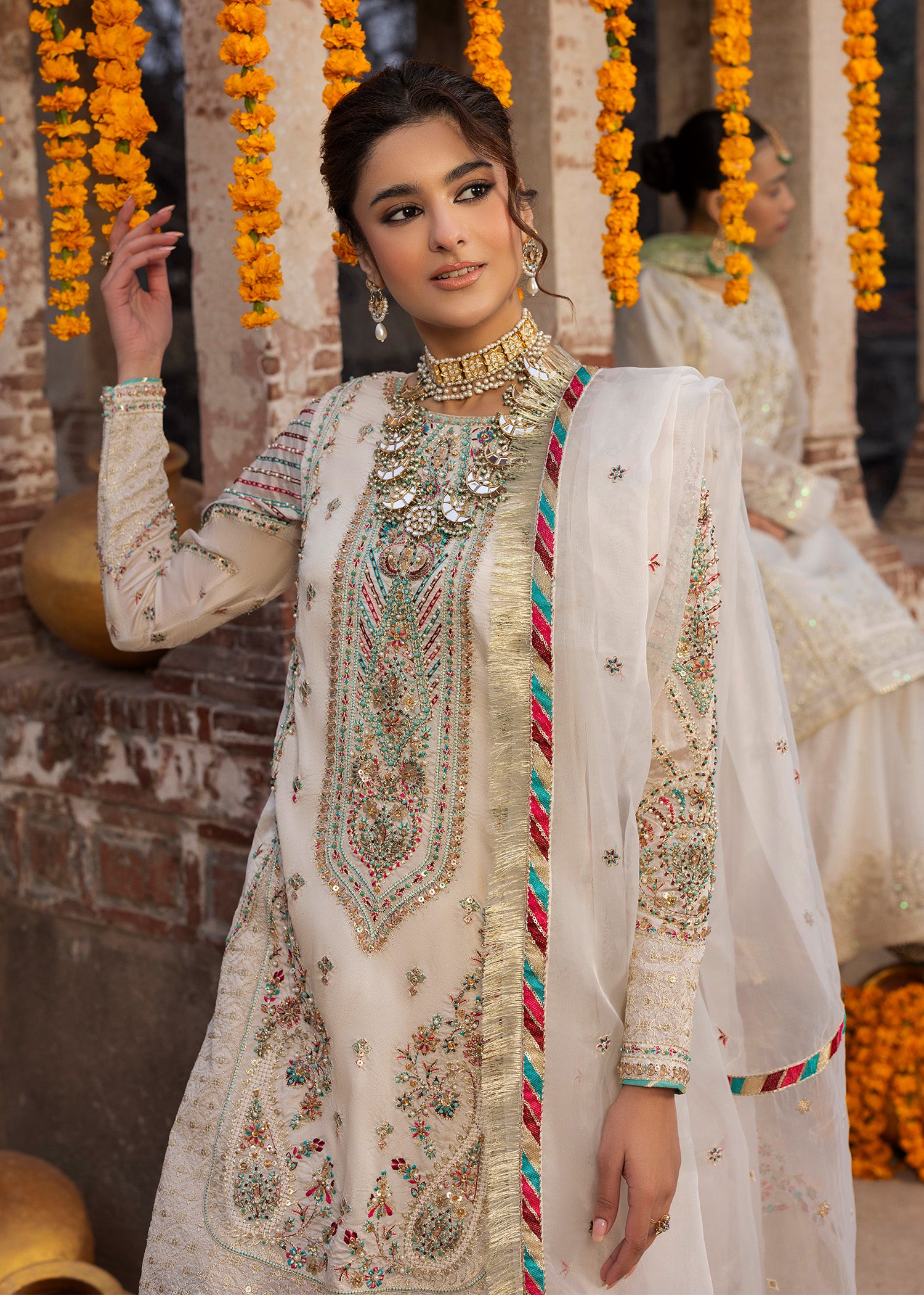 2581B - Classic Embroidered Formal - Zarqun Premium