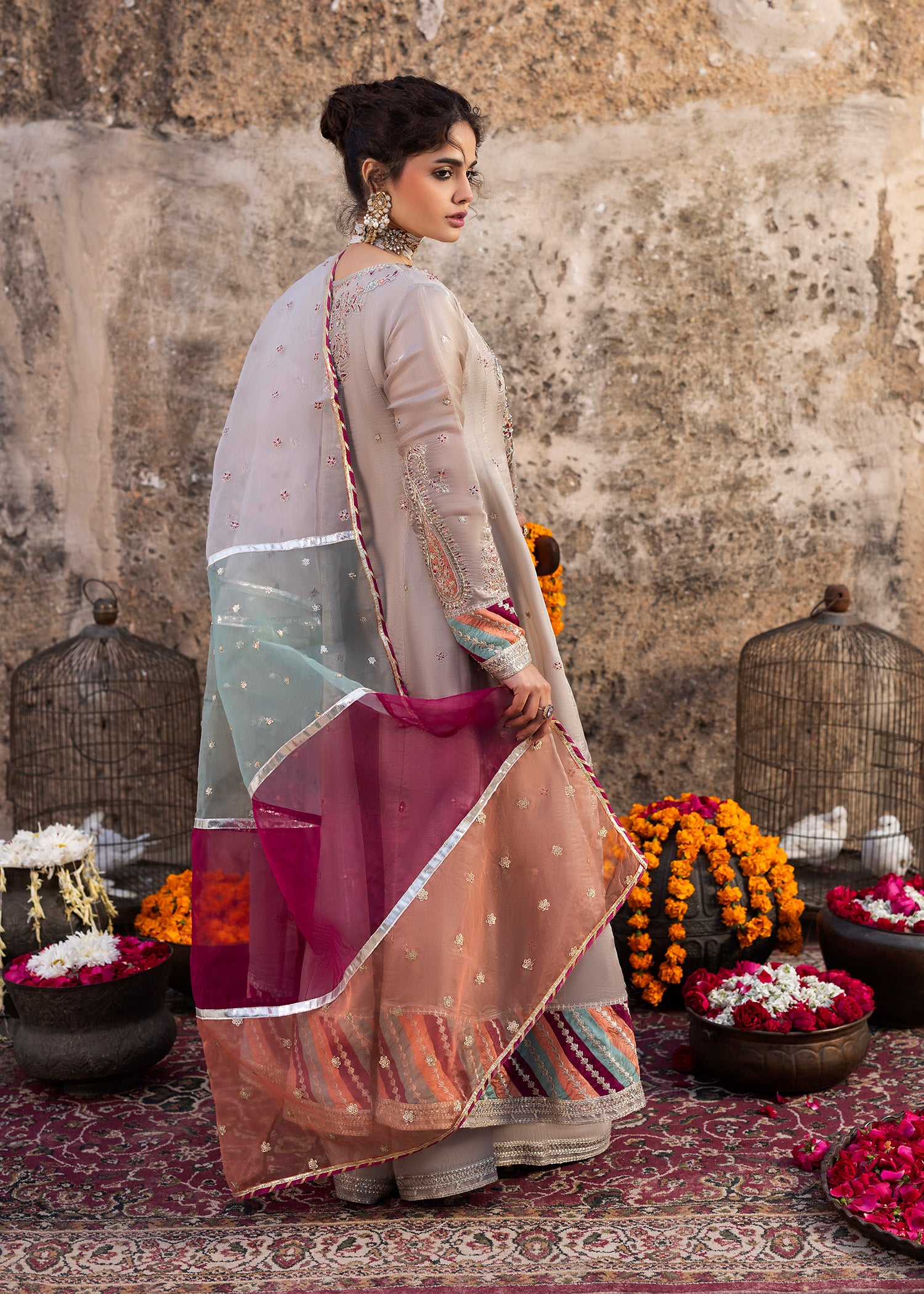 2577B - Classic Embroidered Formal - Zarqun Premium
