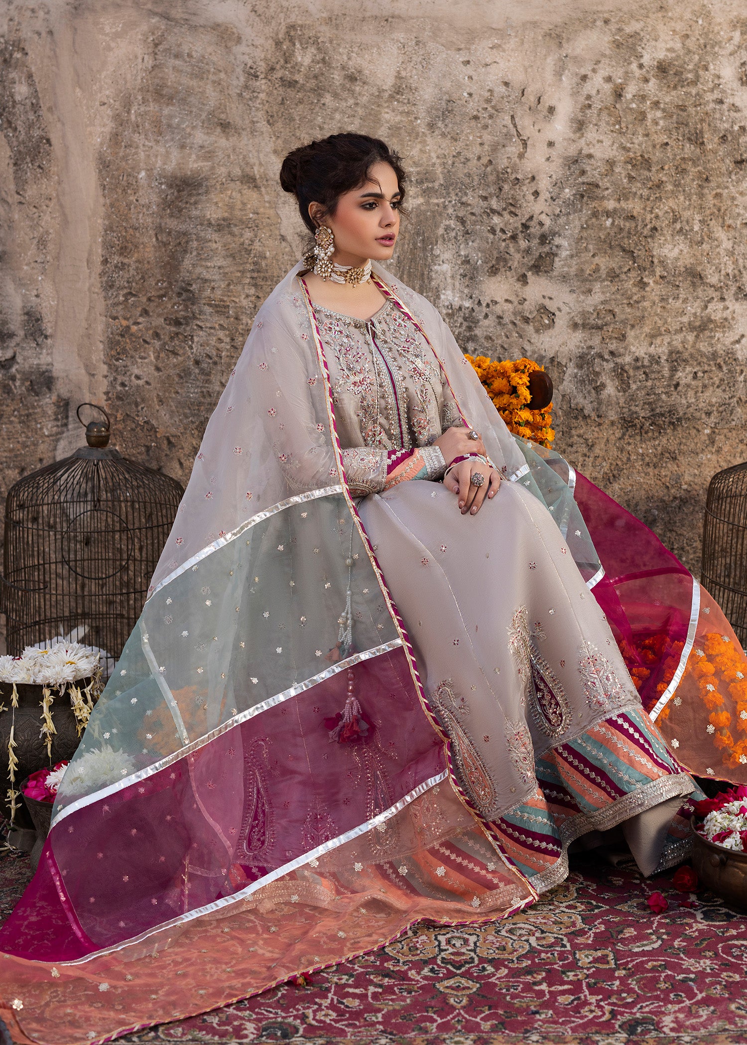 2577B - Classic Embroidered Formal - Zarqun Premium