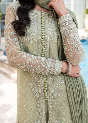 2552B - Embroidered 3Pc Dress - Zarqun Premium