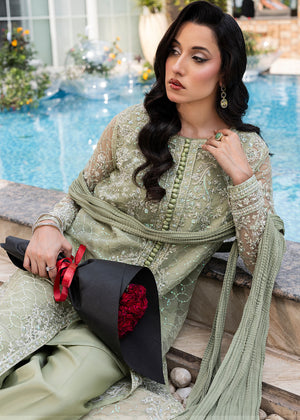 2552B - Embroidered 3Pc Dress - Zarqun Premium