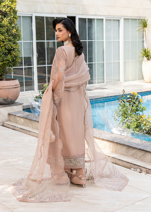 2554B - Embroidered 3Pc Dress - Zarqun Premium