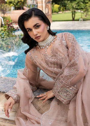2554B - Embroidered 3Pc Dress - Zarqun Premium