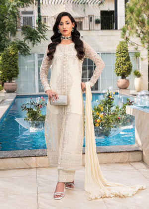 2552A - Embroidered 3Pc Dress - Zarqun Premium