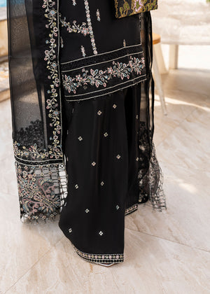 2551B - Embroidered 3Pc Dress - Zarqun Premium