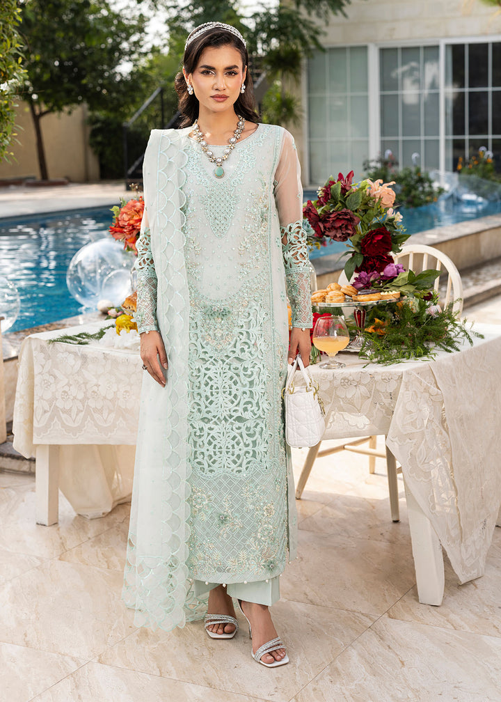 2556A - Embroidered 3Pc Dress - Zarqun Premium
