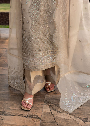 2554A - Embroidered 3Pc Dress - Zarqun Premium