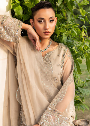 2554A - Embroidered 3Pc Dress - Zarqun Premium
