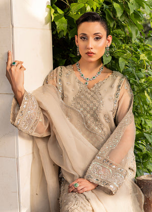 2554A - Embroidered 3Pc Dress - Zarqun Premium