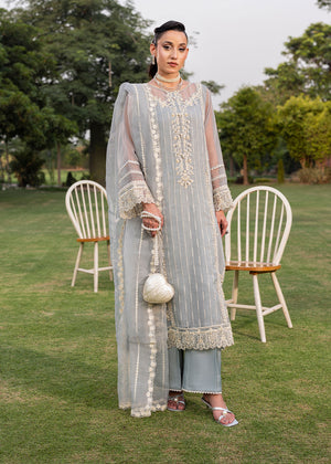 2553B - Embroidered 3Pc Dress - Zarqun Premium