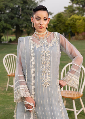 2553B - Embroidered 3Pc Dress - Zarqun Premium