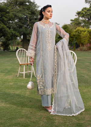2553B - Embroidered 3Pc Dress - Zarqun Premium