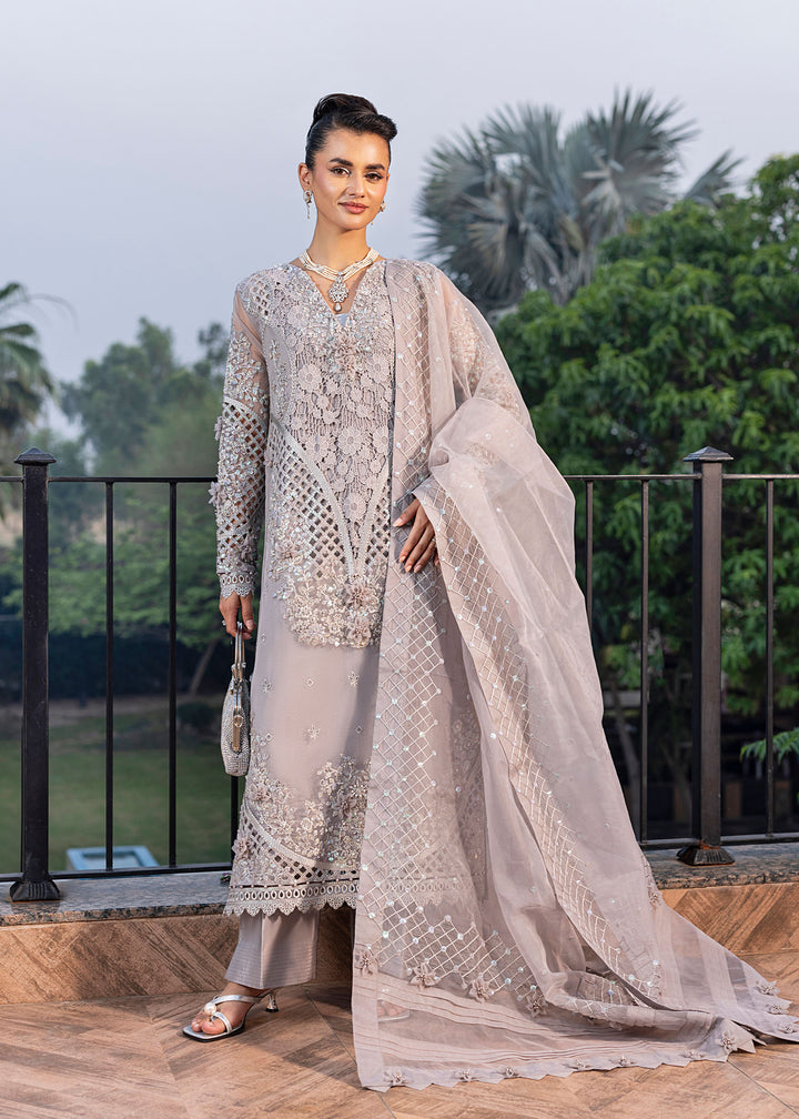 2555B - Embroidered 3Pc Dress - Zarqun Premium