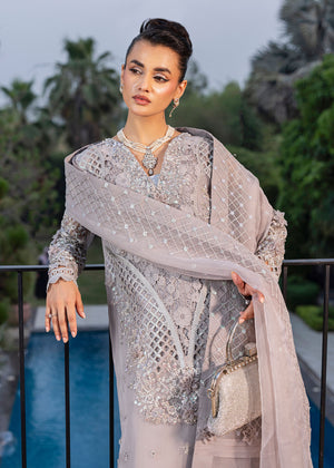 2555B - Embroidered 3Pc Dress - Zarqun Premium