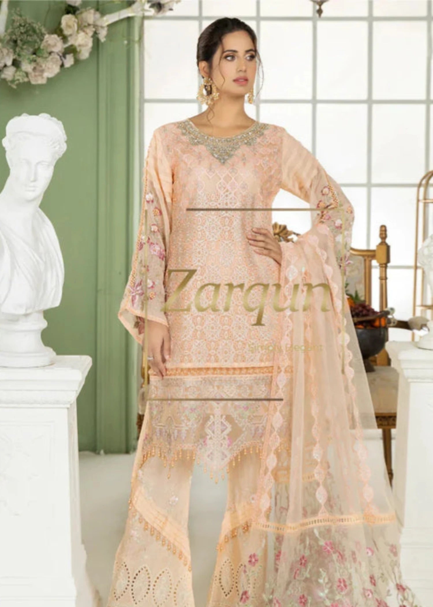 3 Piece Multi 3D Emb Suit